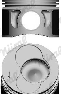 Piston AUDI A3 (8L1) 1.9 TDI quattro diesel 130 cai NURAL 87-114900-25