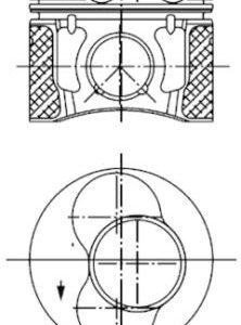 Piston AUDI A3 (8L1) 1.9 TDI diesel 100 cai KOLBENSCHMIDT 99850620