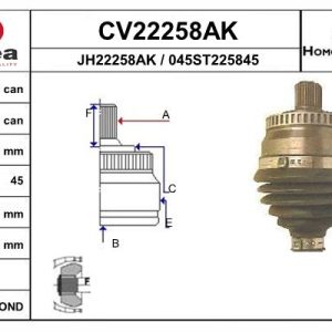 Cap planetara AUDI A4 B5 Avant (8D5) 1.8 quattro benzina 125 cai EAI CV22258AK
