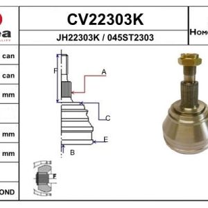 Cap planetara AUDI A3 (8L1) S3 quattro benzina 224 cai EAI CV22303K