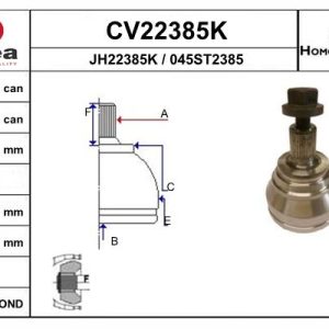 Cap planetara AUDI A3 (8P1) 2.0 TFSI quattro benzina 200 cai EAI CV22385K