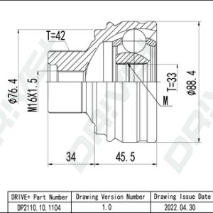 Cap planetara AUDI A4 Allroad B8 (8KH) 2.0 TDI quattro diesel 170 cai DRIVE DP2110.10.1104