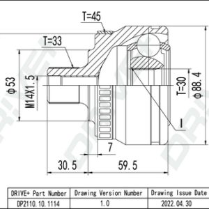Cap planetara AUDI A4 B5 (8D2) 1.8 T quattro benzina 150 cai DRIVE DP2110.10.1114