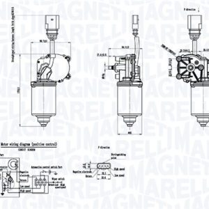 Motor stergator AUDI A4 B7 Cabriolet (8HE) 3.0 TDI quattro diesel 204 cai MAGNETI MARELLI 064053012010