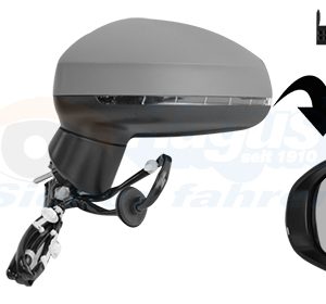 Oglinda exterioara AUDI A1 Sportback (8XA, 8XF) 2.0 TDI diesel 143 cai VAN WEZEL 0304817