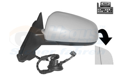 Oglinda exterioara AUDI A3 Sportback (8PA) 2.0 TFSI quattro benzina 200 cai VAN WEZEL 0333807