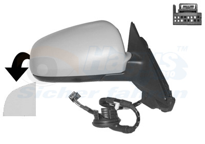 Oglinda exterioara AUDI A3 Sportback (8PA) 1.6 benzina 102 cai VAN WEZEL 0333808