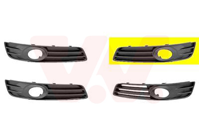 Grila ventilatie bara protectie AUDI A3 (8P1) 3.2 V6 quattro benzina 250 cai VAN WEZEL 0334591