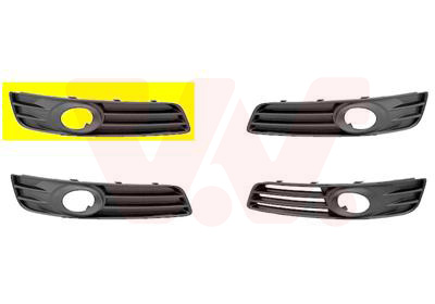 Grila ventilatie bara protectie AUDI A3 (8P1) 1.8 TFSI benzina 160 cai VAN WEZEL 0334592