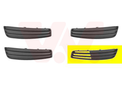 Grila ventilatie bara protectie AUDI A3 (8P1) 3.2 V6 quattro benzina 250 cai VAN WEZEL 0334597