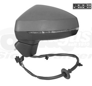 Oglinda exterioara AUDI A3 (8V1, 8VK) 1.4 TSI benzina 150 cai VAN WEZEL 0335807