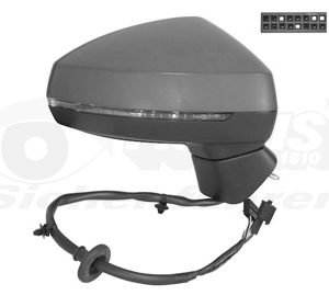 Oglinda exterioara AUDI A3 (8V1, 8VK) 1.4 TSI benzina 150 cai VAN WEZEL 0335828