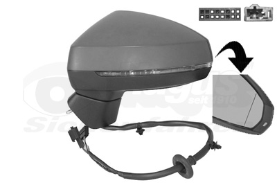 Oglinda exterioara AUDI A3 Limousine (8VS, 8VM) 2.0 TDI diesel 110 cai VAN WEZEL 0337807