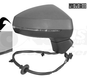 Oglinda exterioara AUDI A3 Limousine (8VS, 8VM) 2.0 TDI diesel 150 cai VAN WEZEL 0337808
