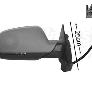 Oglinda exterioara AUDI A3 Sportback (8PA) 1.6 TDI diesel 105 cai VAN WEZEL 0338806