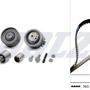 Kit distributie AUDI A3 Cabriolet (8P7) 2.0 TDI diesel 140 cai DOLZ SKD062