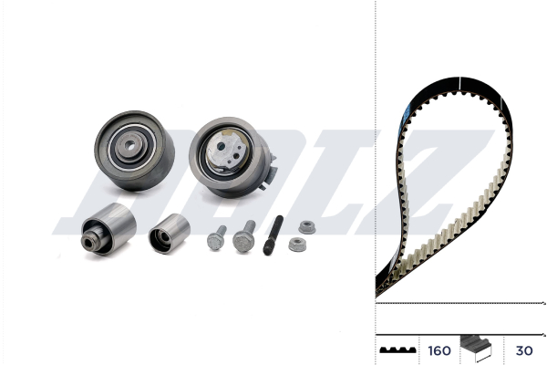 Kit distributie AUDI A3 (8P1) 2.0 TDI 16V diesel 140 cai DOLZ SKD062