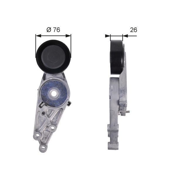 Intinzator curea transmisie AUDI A4 B5 (8D2) 1.8 T quattro benzina 150 cai GATES T38151