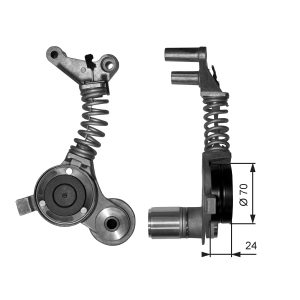 Intinzator curea transmisie AUDI A4 B6 Avant (8E5) 3.0 quattro benzina 218 cai GATES T38406