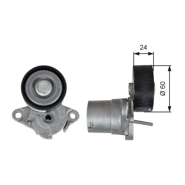 Intinzator curea transmisie AUDI A3 Cabriolet (8V7, 8VE) 2.0 TFSI quattro benzina 220 cai GATES T39272