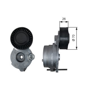 Intinzator curea transmisie AUDI A4 B8 (8K2) 3.0 TDI quattro diesel 245 cai GATES T39333