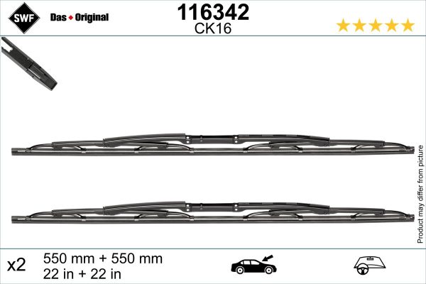 Lamela stergator AUDI A4 B6 Avant (8E5) 2.5 TDI quattro diesel 180 cai SWF 116342