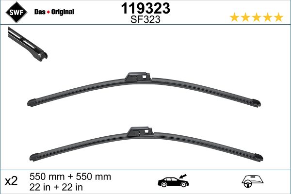 Lamela stergator AUDI A4 B7 (8EC) 3.0 TDI quattro diesel 204 cai SWF 119323