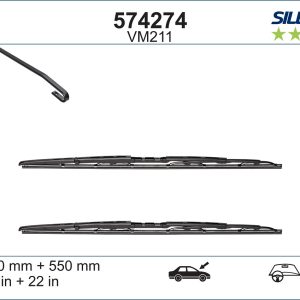 Lamela stergator AUDI A4 B6 Avant (8E5) 3.0 quattro benzina 220 cai VALEO 574274