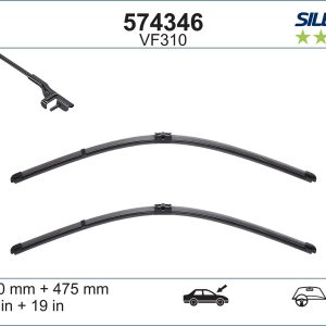 Lamela stergator AUDI A3 (8P1) 3.2 V6 quattro benzina 250 cai VALEO 574346