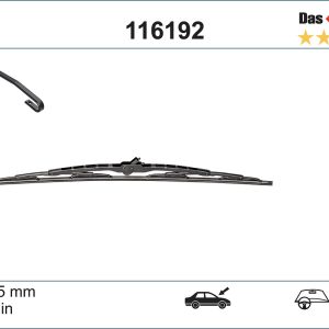 Lamela stergator AUDI A3 (8L1) 1.6 benzina 101 cai SWF 116192