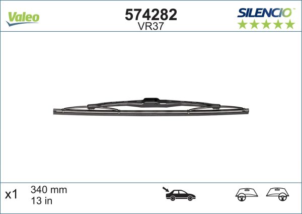 Lamela stergator AUDI A3 (8P1) 1.2 TSI benzina 105 cai VALEO 574282