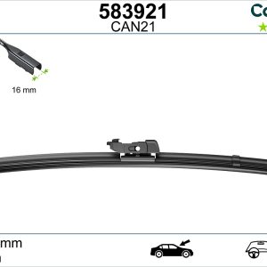 Lamela stergator AUDI A1 Sportback (8XA, 8XF) 1.0 TFSI benzina 95 cai VALEO 583921