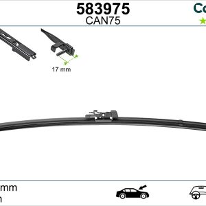 Lamela stergator AUDI A3 Sportback (8PA) 2.0 TFSI benzina 200 cai VALEO 583975