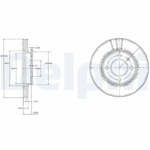 Disc frana DELPHI BG2109
