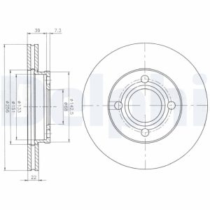 Disc frana DELPHI BG2272