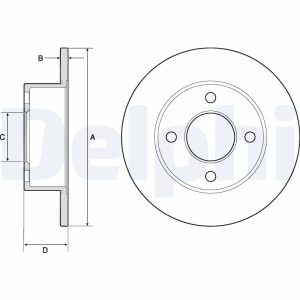 Disc frana DELPHI BG2343
