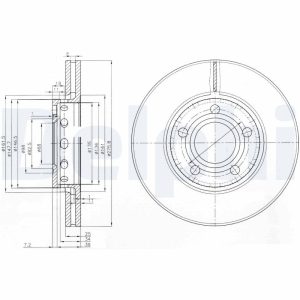 Disc frana DELPHI BG2518