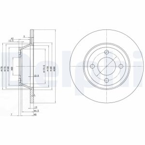 Disc frana DELPHI BG2783