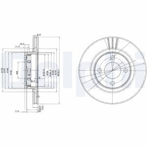 Disc frana DELPHI BG2784