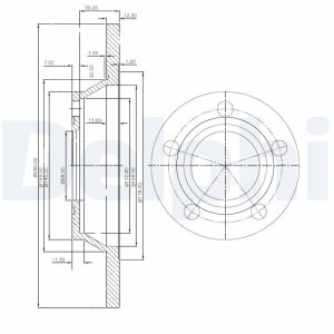 Disc frana DELPHI BG2987