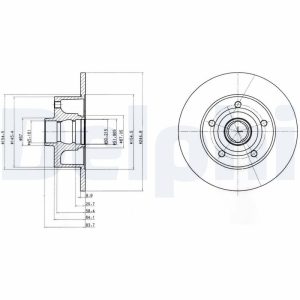 Disc frana DELPHI BG3030