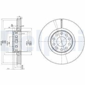 Disc frana DELPHI BG3033