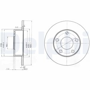 Disc frana DELPHI BG3382