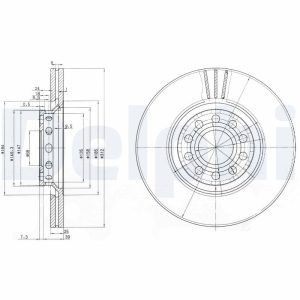 Disc frana DELPHI BG3657