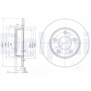 Disc frana DELPHI BG3671
