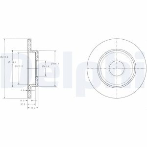 Disc frana DELPHI BG3673