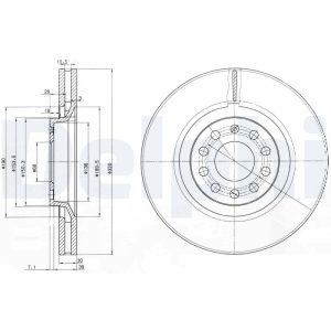 Disc frana DELPHI BG3714