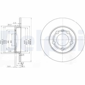 Disc frana DELPHI BG3738