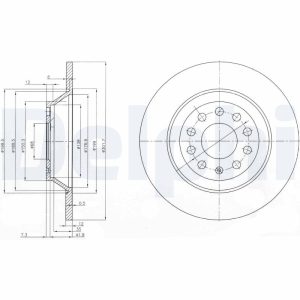 Disc frana DELPHI BG3956C