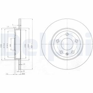 Disc frana DELPHI BG3996